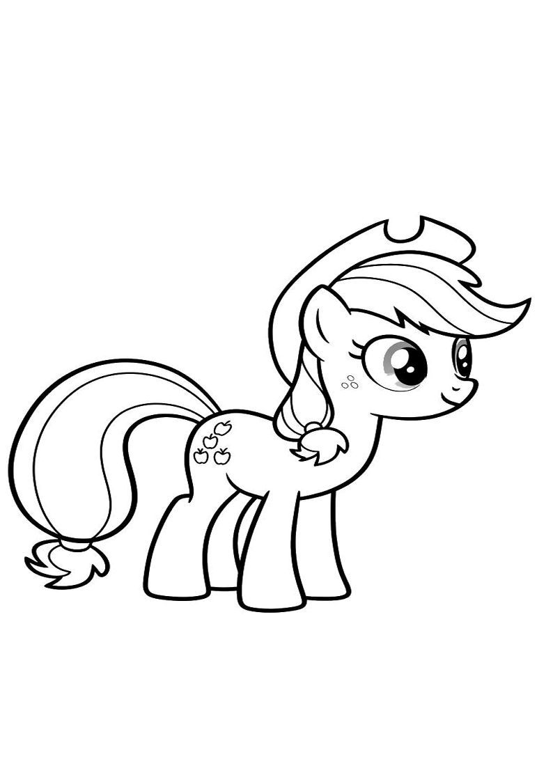 Applejack My Little Pony - Coloring Page 95