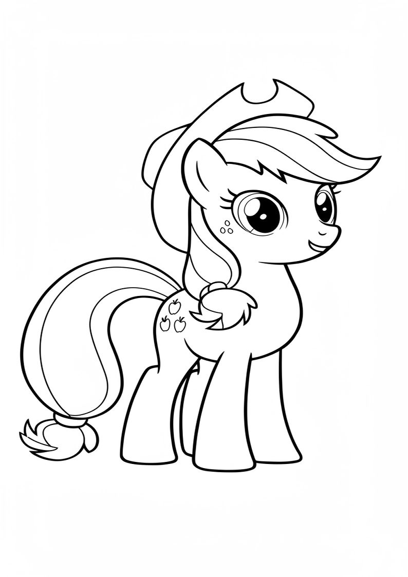 Applejack My Little Pony - Coloring Page 94