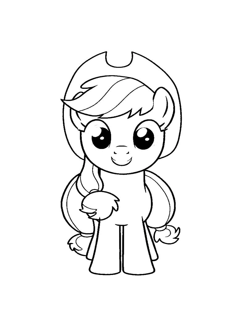 Applejack My Little Pony - Coloring Page 93