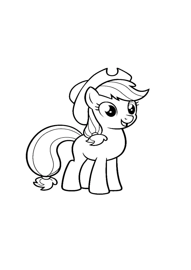 Applejack My Little Pony - Coloring Page 91