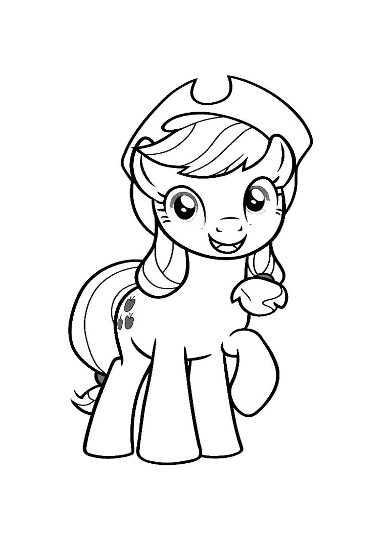 Applejack My Little Pony - Coloring Page 89