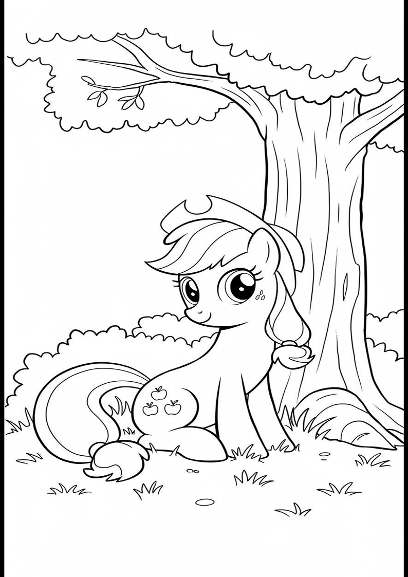 Applejack My Little Pony - Coloring Page 88