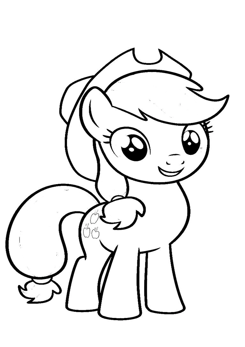 Applejack My Little Pony - Coloring Page 87