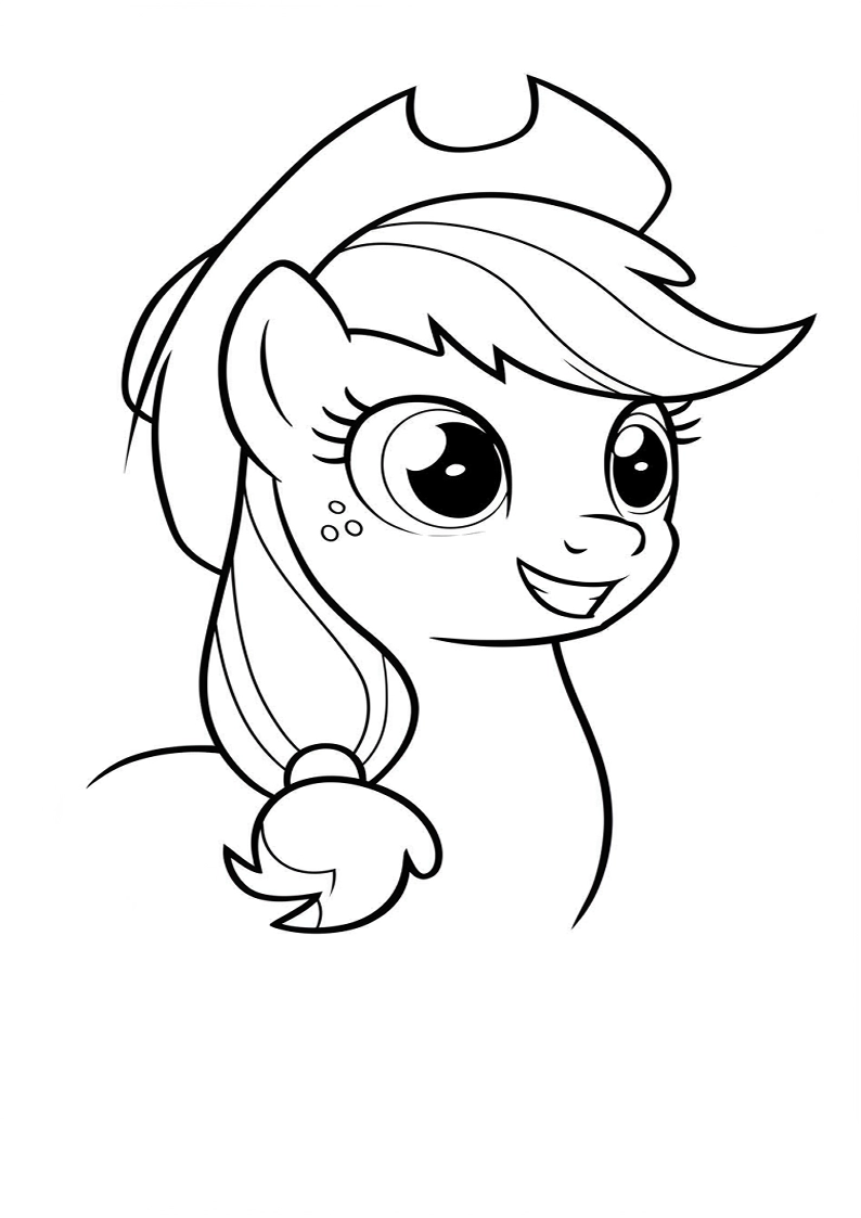 Applejack My Little Pony - Coloring Page 86