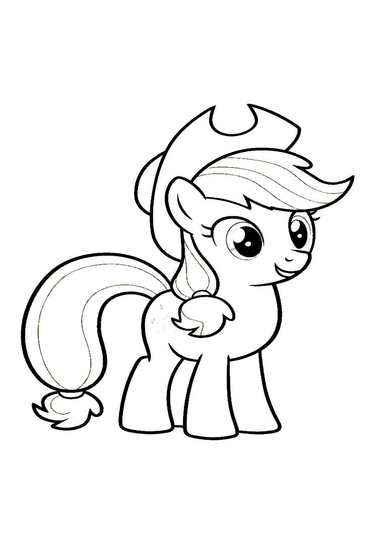 Applejack My Little Pony - Coloring Page 85