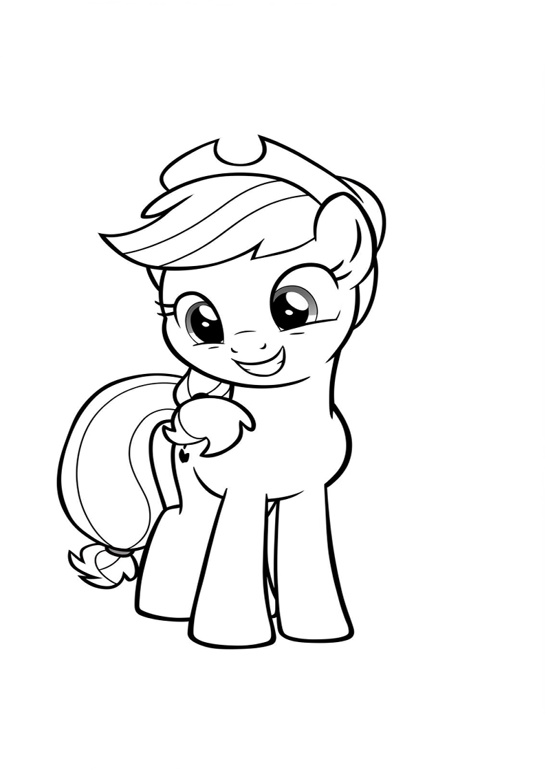 Applejack My Little Pony - Coloring Page 84
