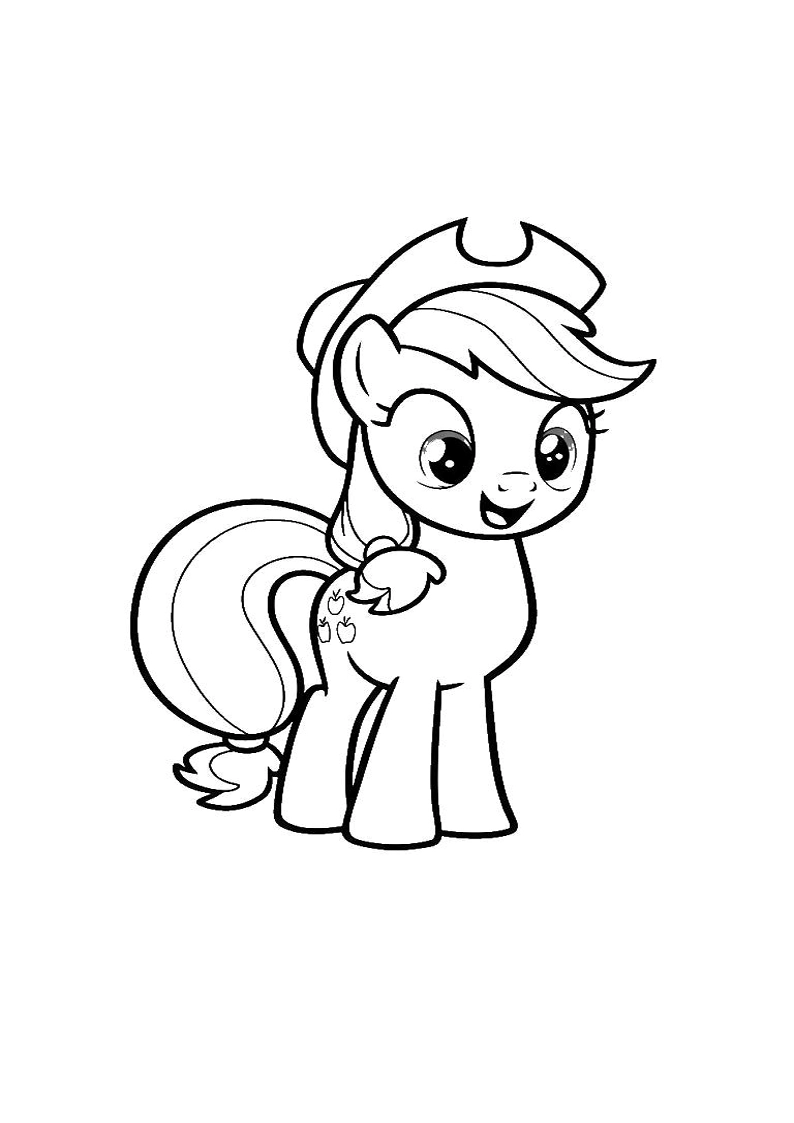 Applejack My Little Pony - Coloring Page 83