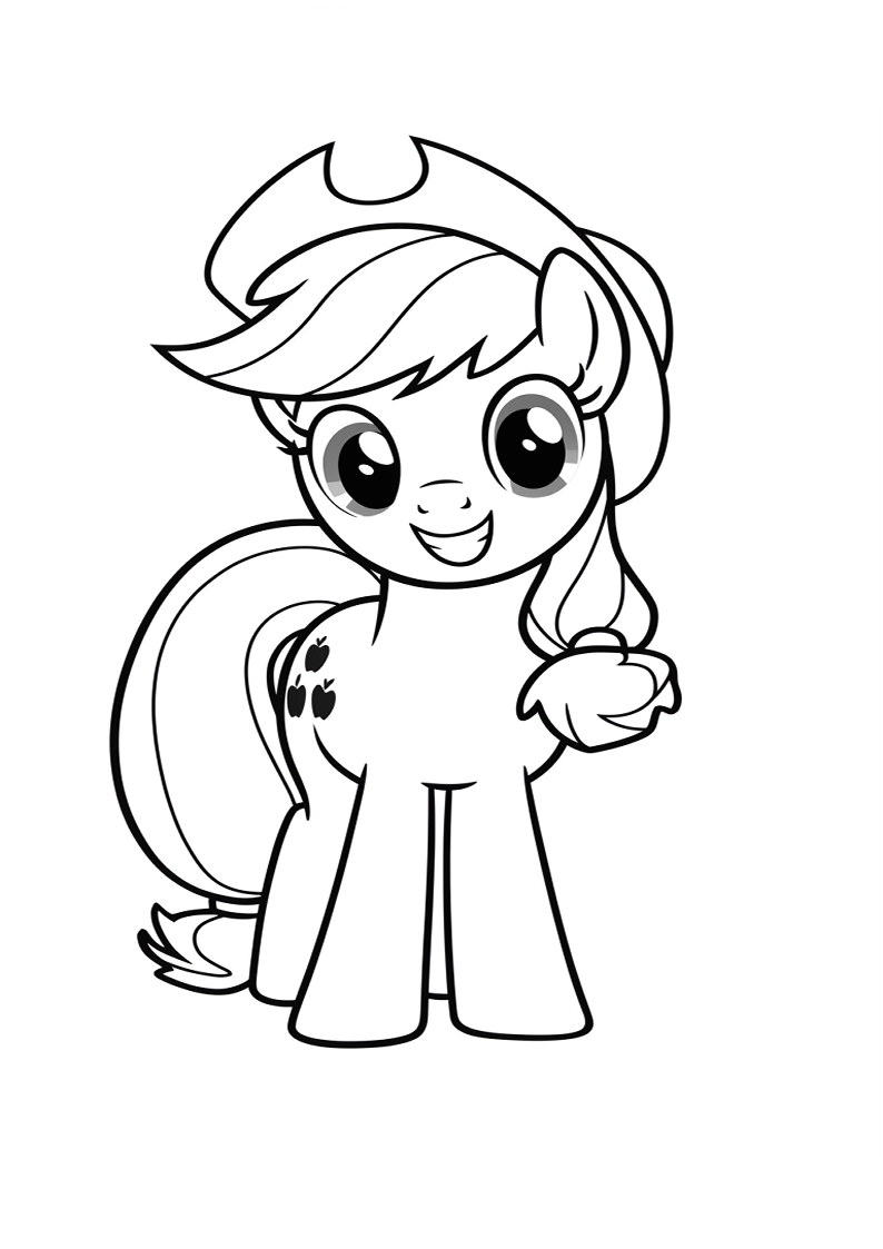 Applejack My Little Pony - Coloring Page 82