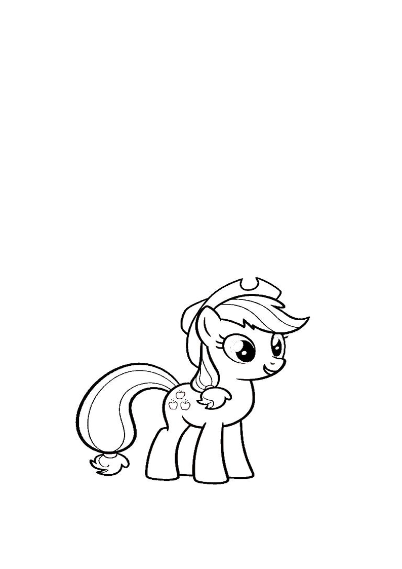 Applejack My Little Pony - Coloring Page 81