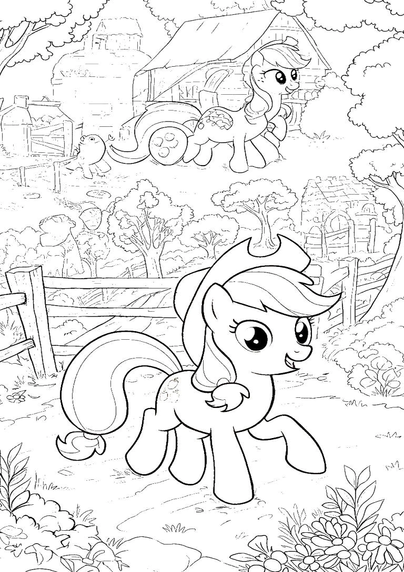 Applejack My Little Pony - Coloring Page 103