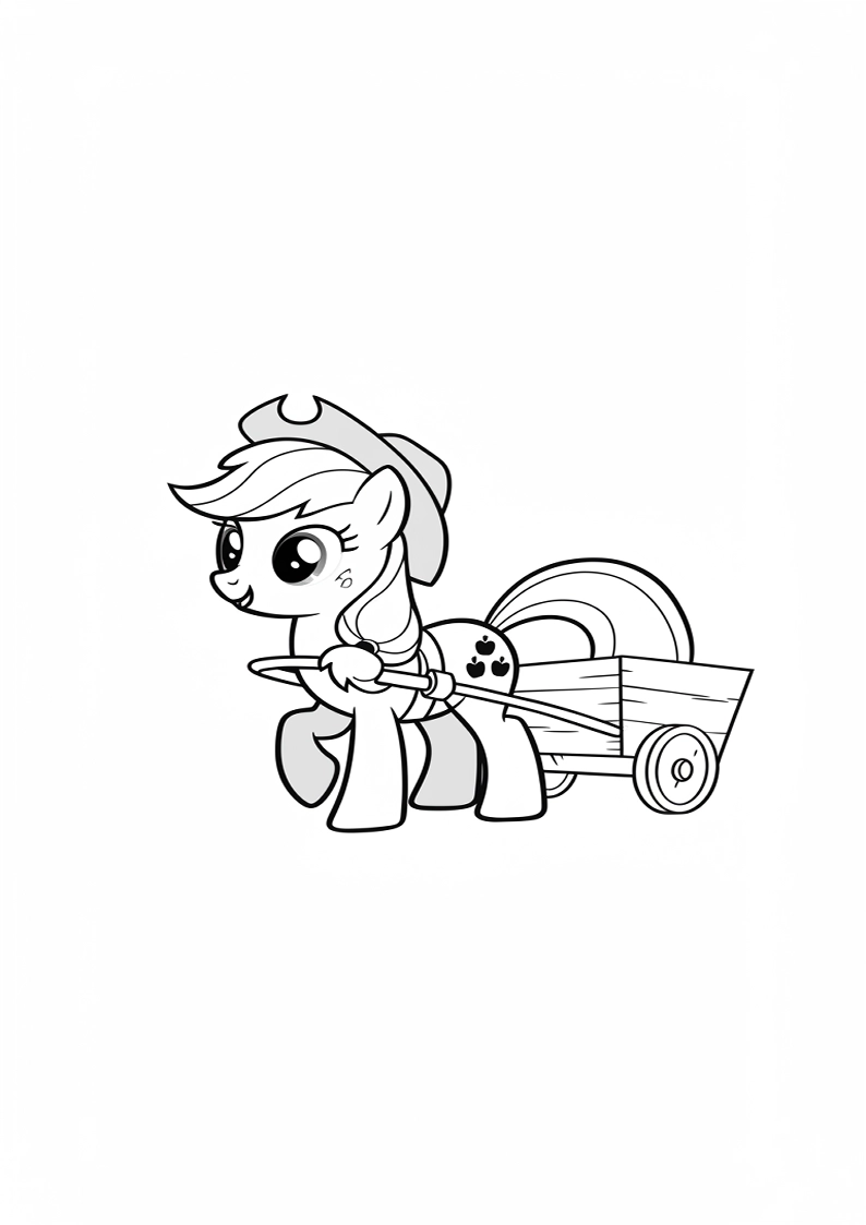 Applejack My Little Pony - Coloring Page 102