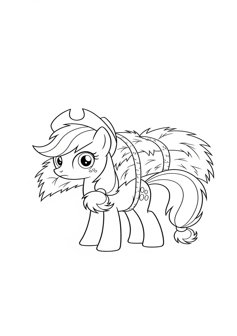 Applejack My Little Pony - Coloring Page 75