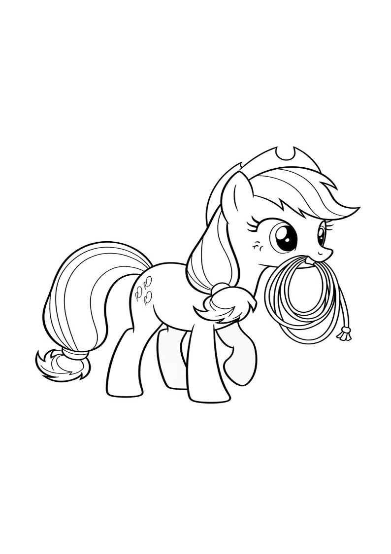 Applejack My Little Pony - Coloring Page 72