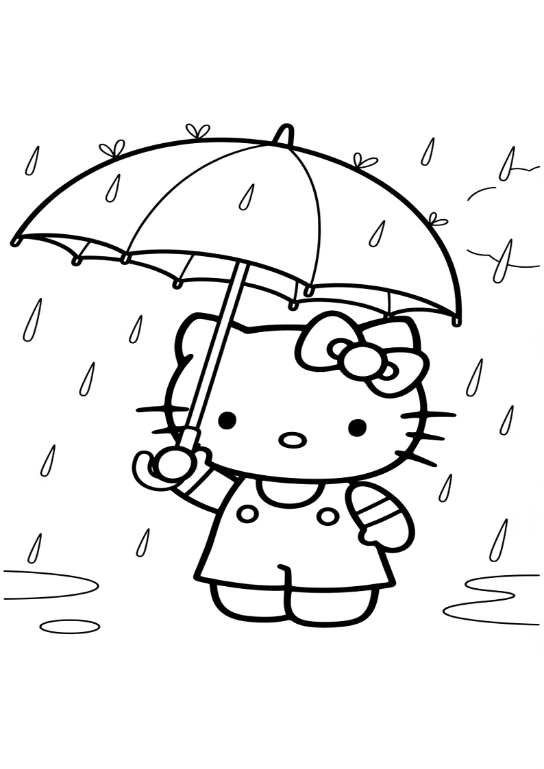 Hello Kitty - Coloring Page 292