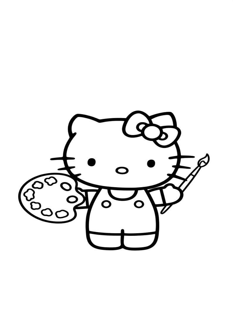 Hello Kitty - Coloring Page 291