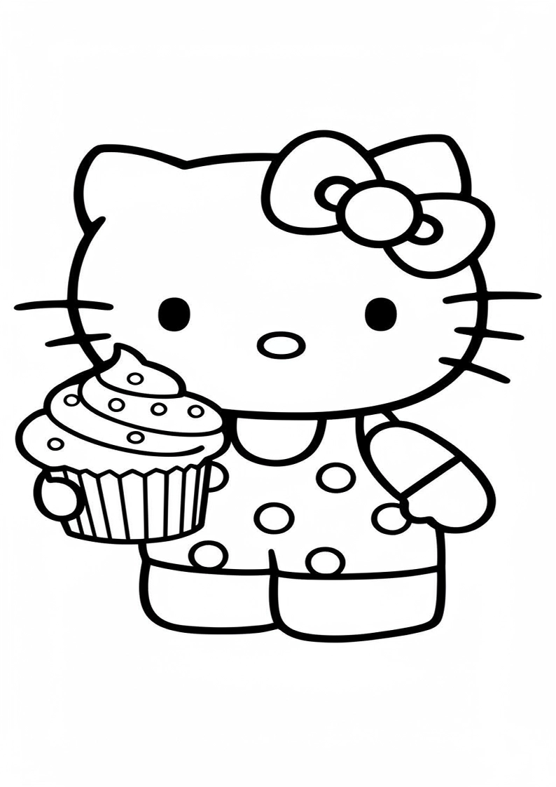 Hello Kitty - Coloring Page 285