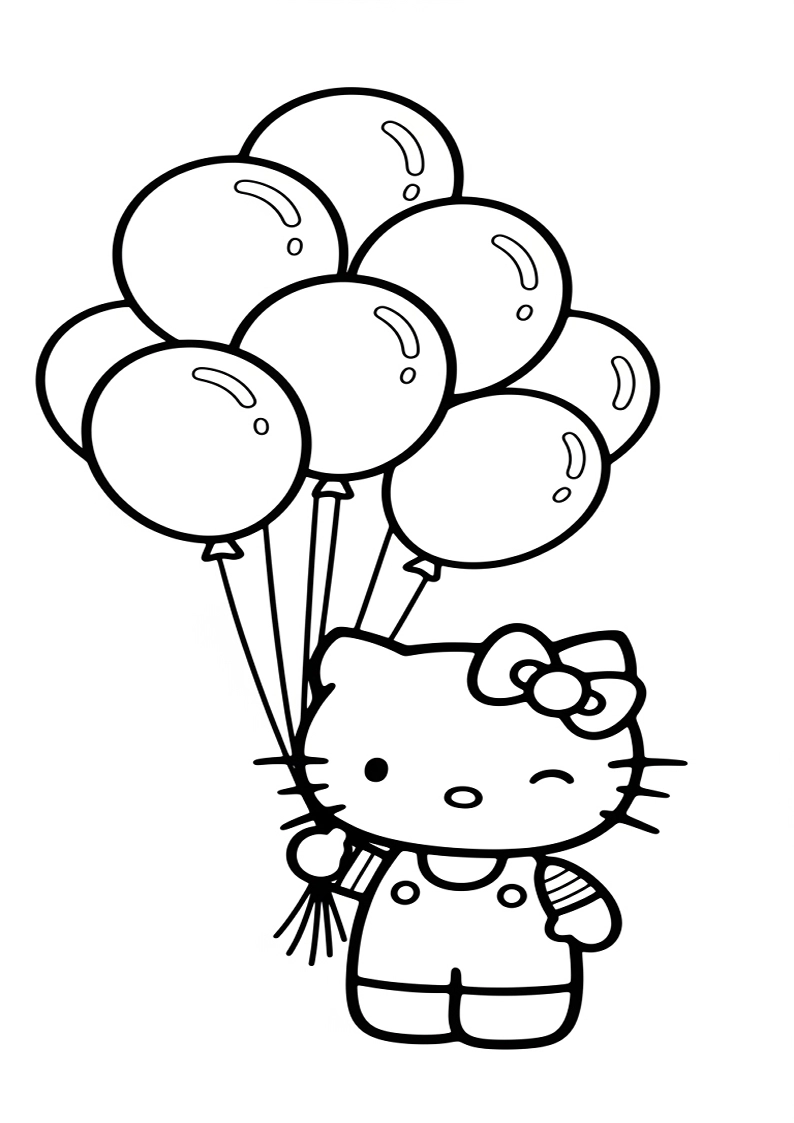 Hello Kitty - Coloring Page 284