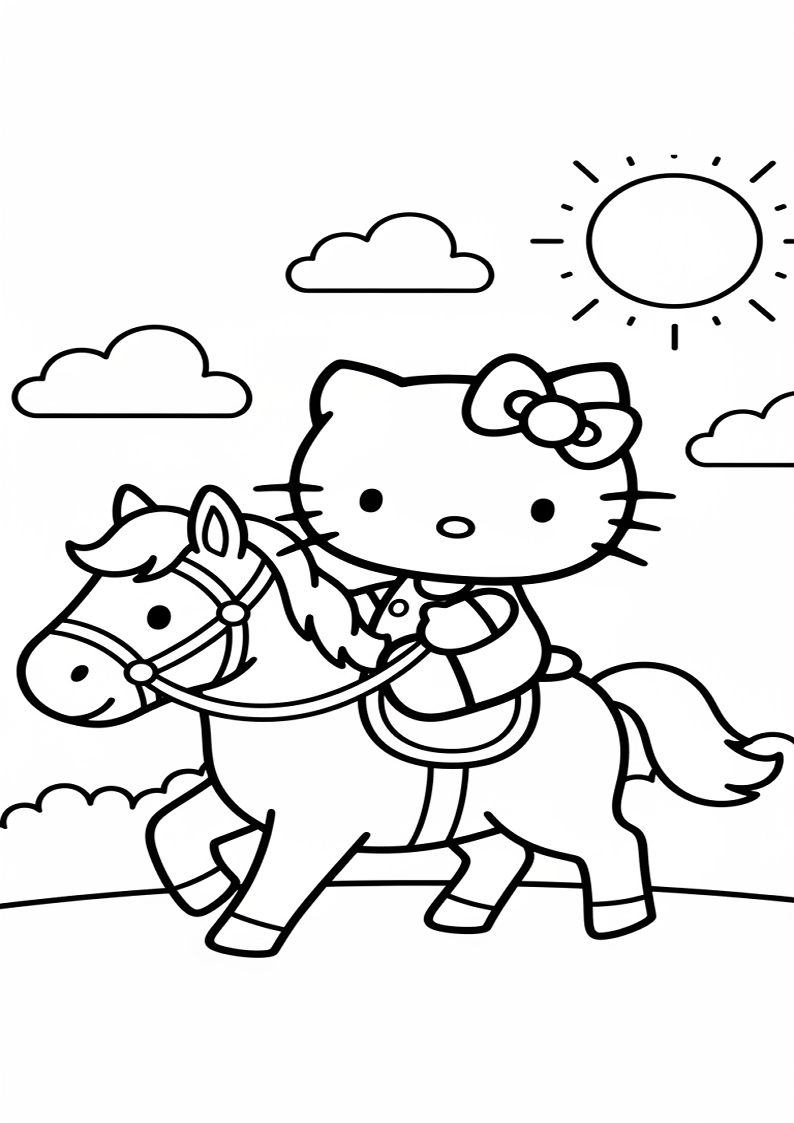 Hello Kitty - Coloring Page 282