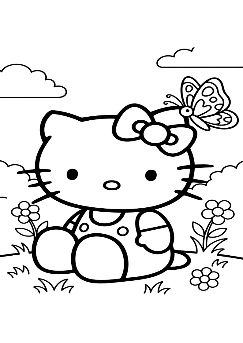 Hello Kitty - Coloring Page 278