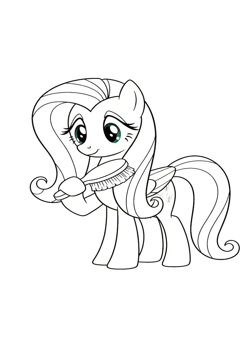 Fluttershy My Little Pony Picture Coloring Pages 72