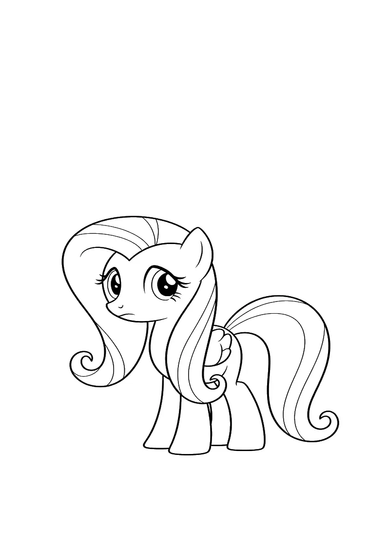 Fluttershy My Little Pony Picture Coloring Pages 74