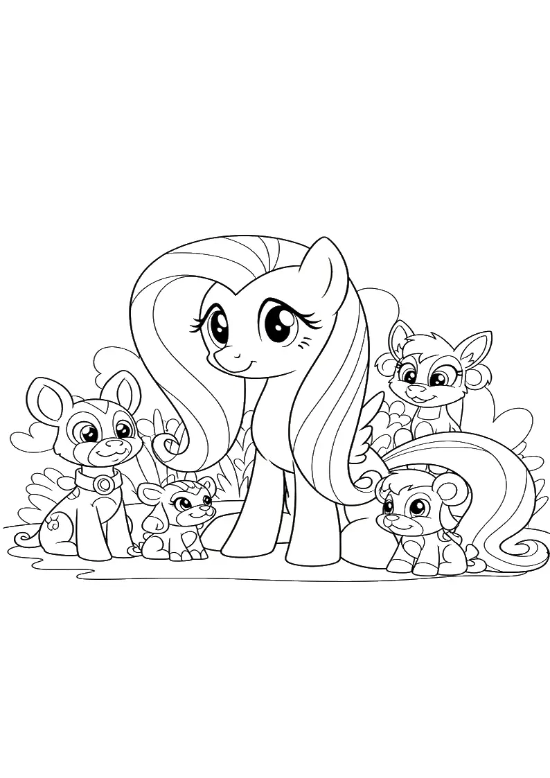 Free Printable Fluttershy My Little Pony Coloring Pages 56