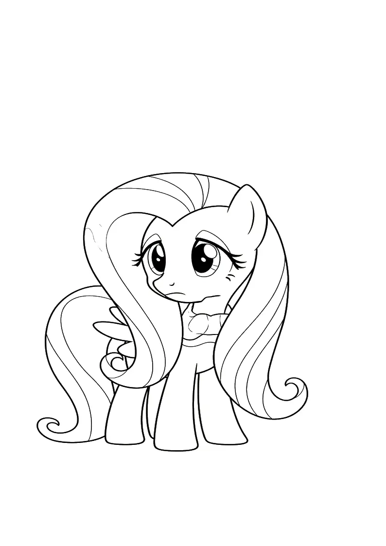 Free Printable Fluttershy My Little Pony Coloring Pages 57
