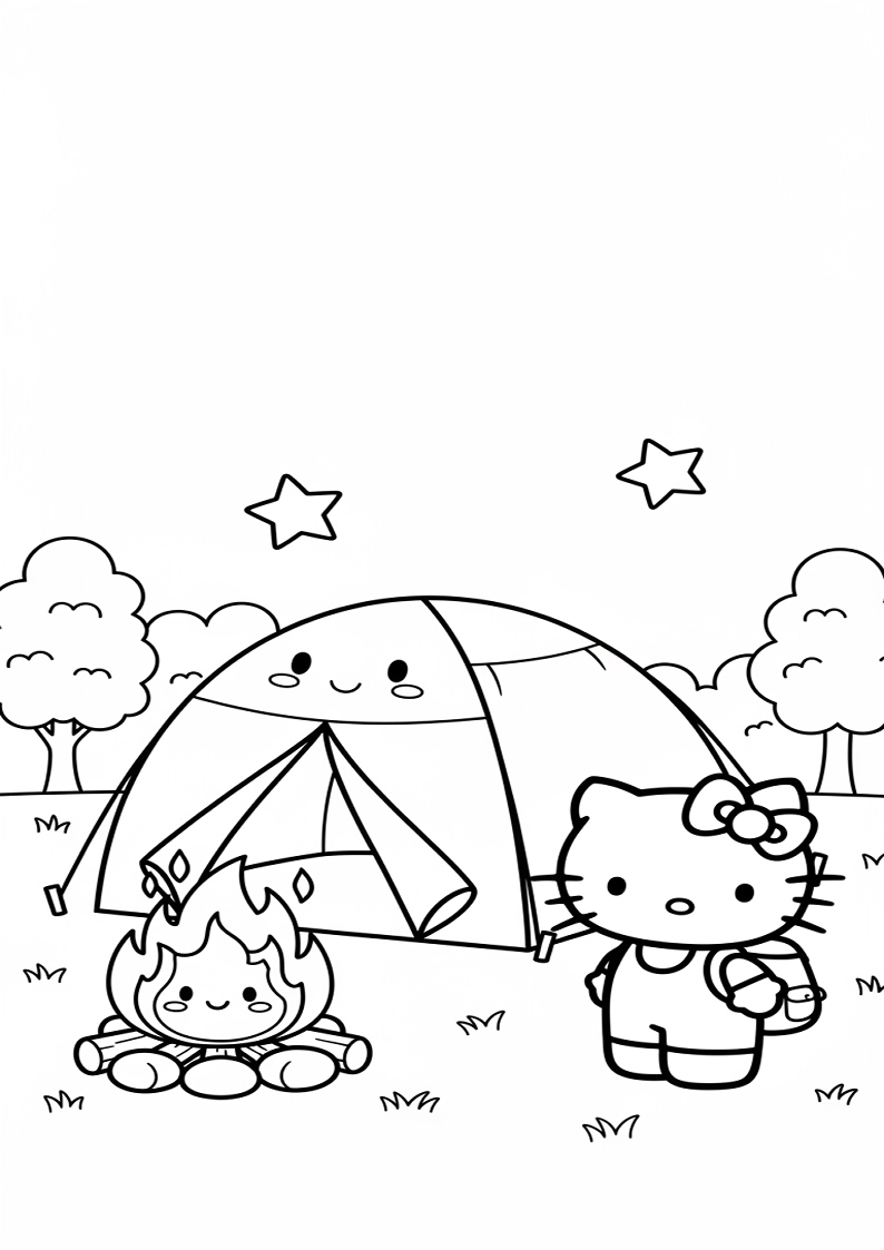 Hello Kitty - Coloring Page 273