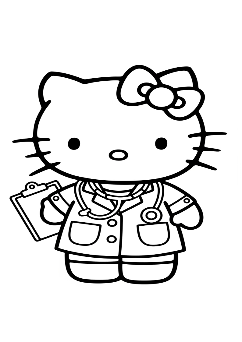 Hello Kitty - Coloring Page 269