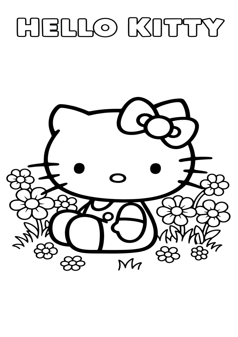 Hello Kitty - Coloring Page 263