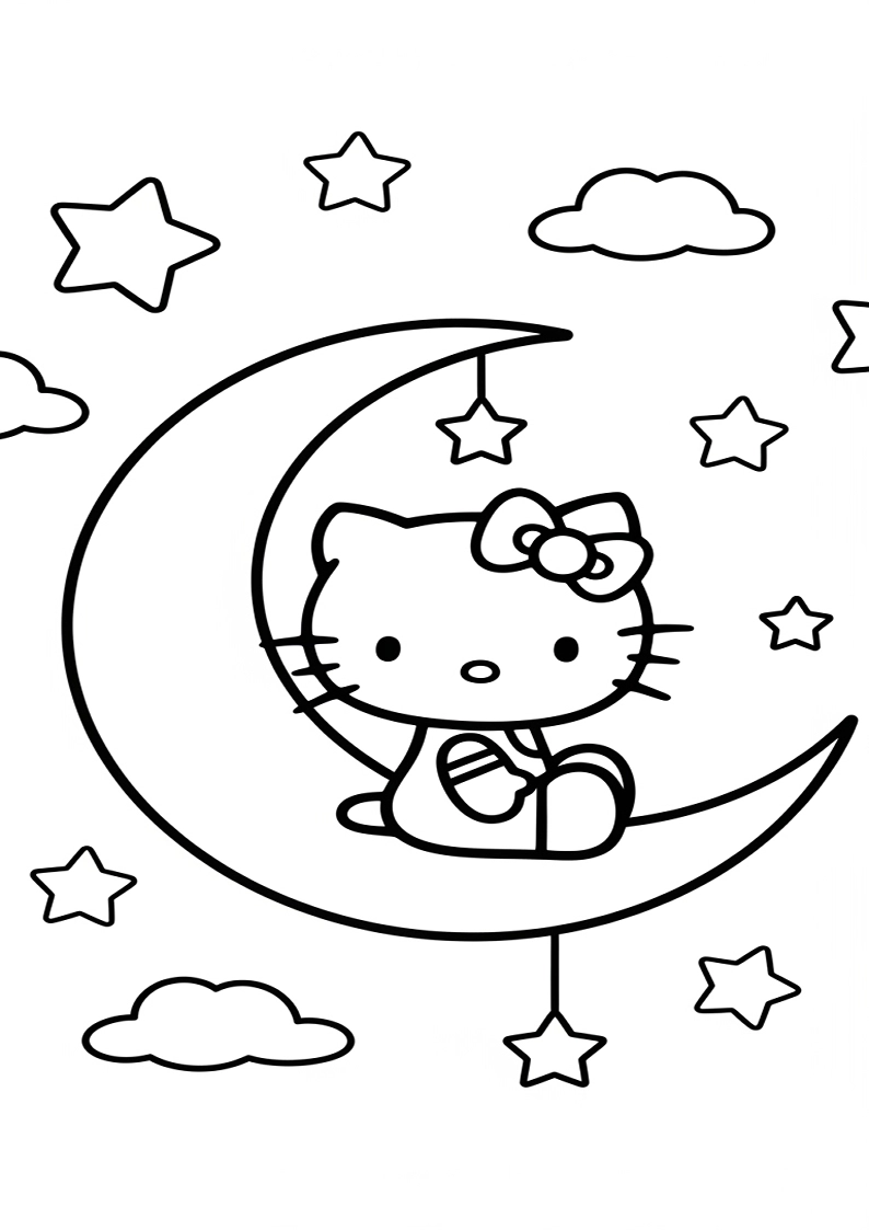 Hello Kitty - Coloring Page 260
