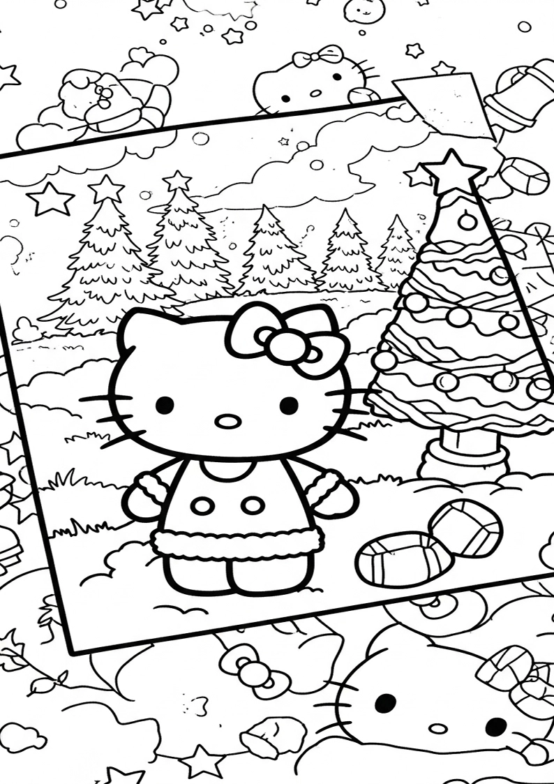 Hello Kitty - Coloring Page 258