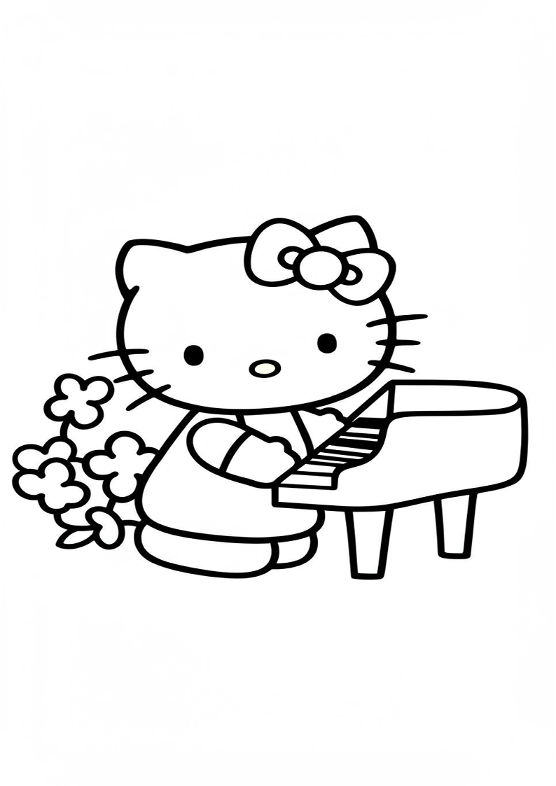 Hello Kitty - Coloring Page 257