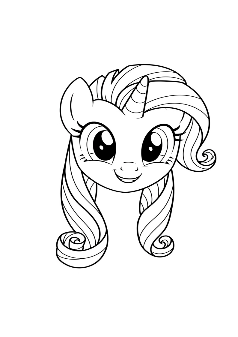 Free Printable Mane Six Coloring Pages 162