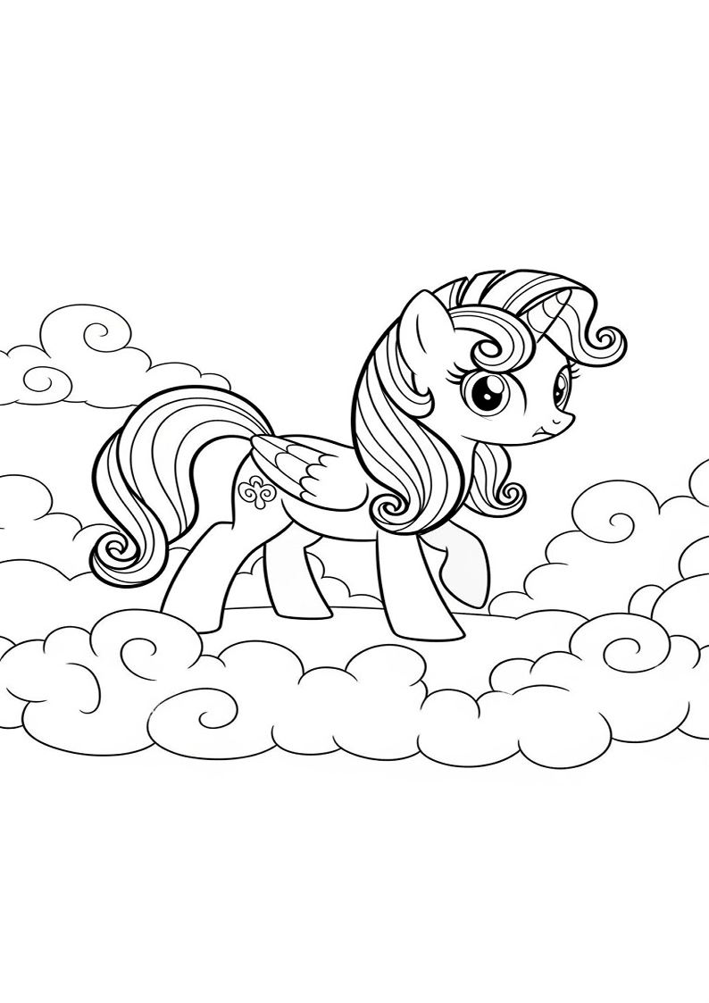 Free Printable Mane Six Coloring Pages 169