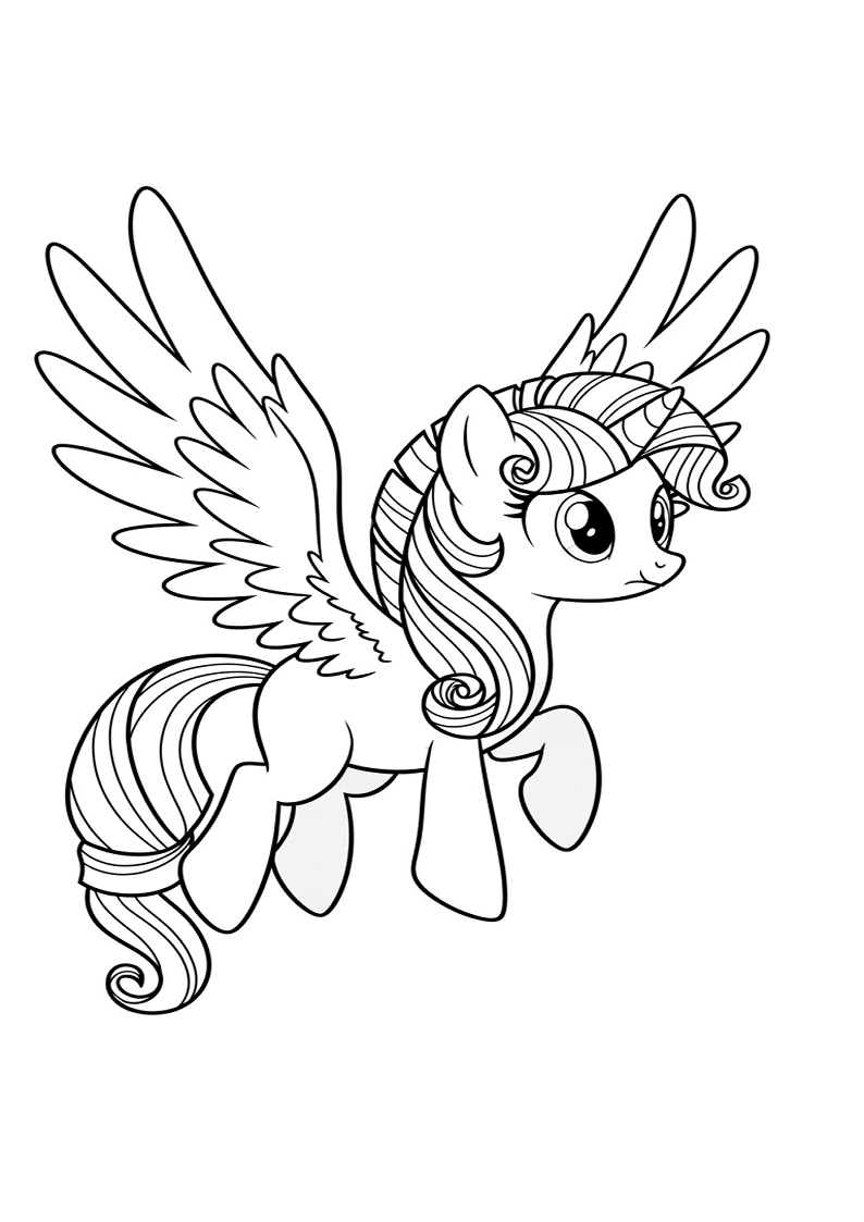 Free Printable Mane Six Coloring Pages 172