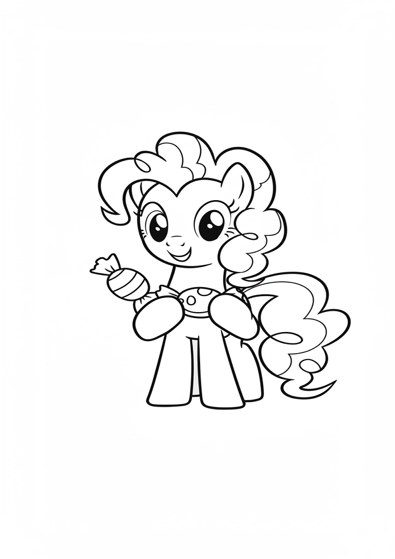 Free Printable Pinkie Pie My Little Pony Coloring Pages 162