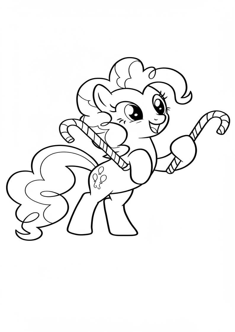 Free Printable Pinkie Pie My Little Pony Coloring Pages 163