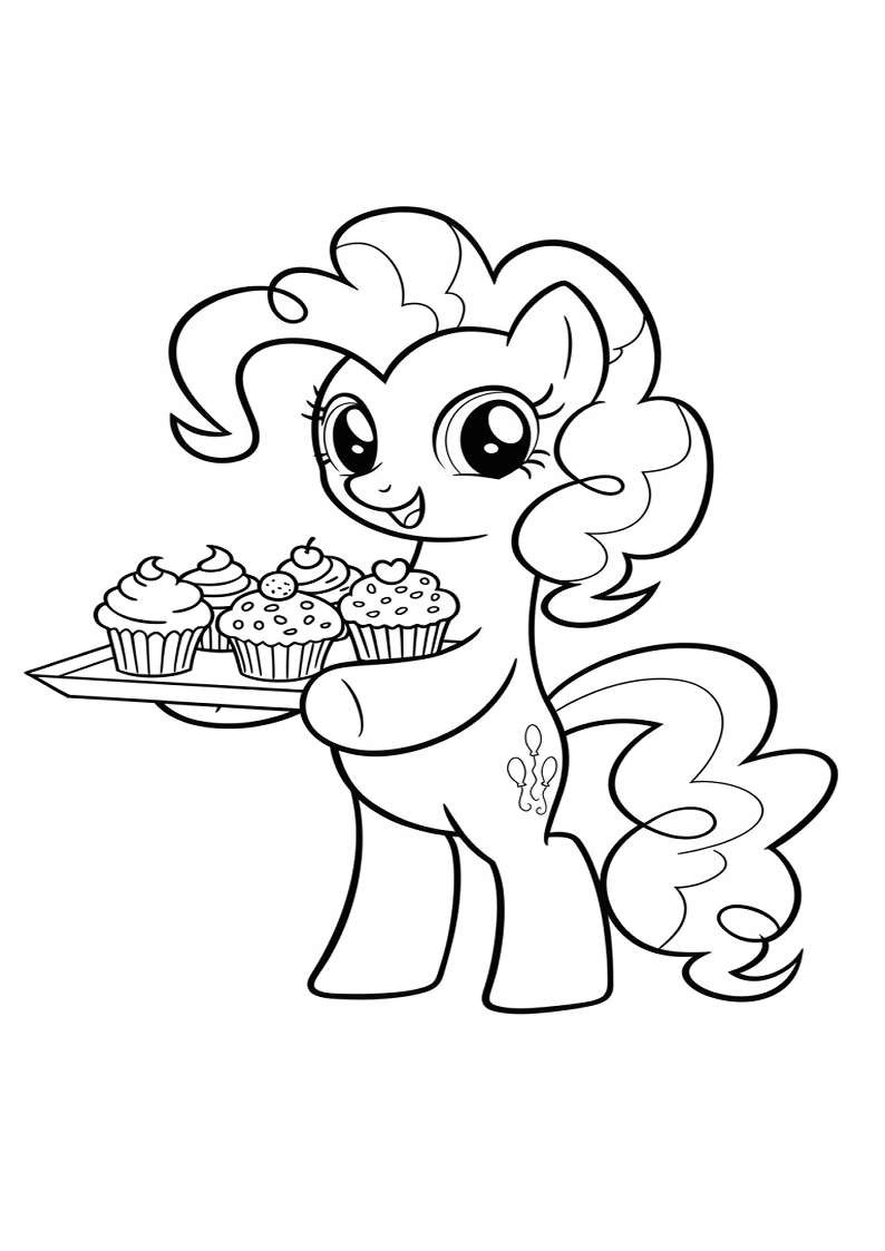Free Printable Pinkie Pie My Little Pony Coloring Pages 166
