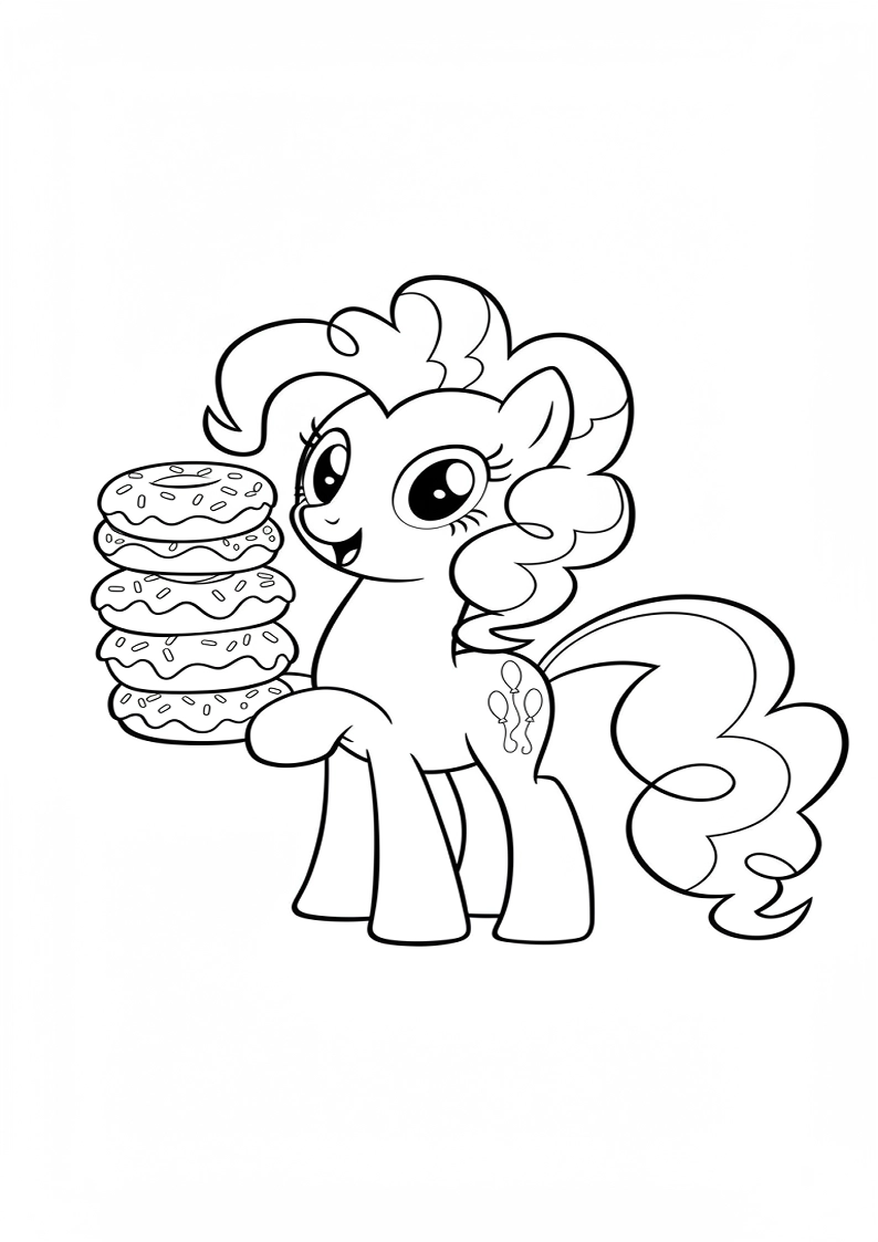 Free Printable Pinkie Pie My Little Pony Coloring Pages 171