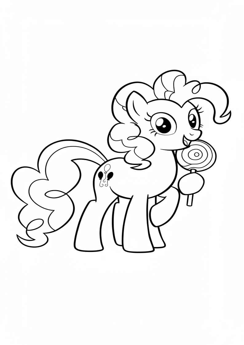 Free Printable Pinkie Pie My Little Pony Coloring Pages 174