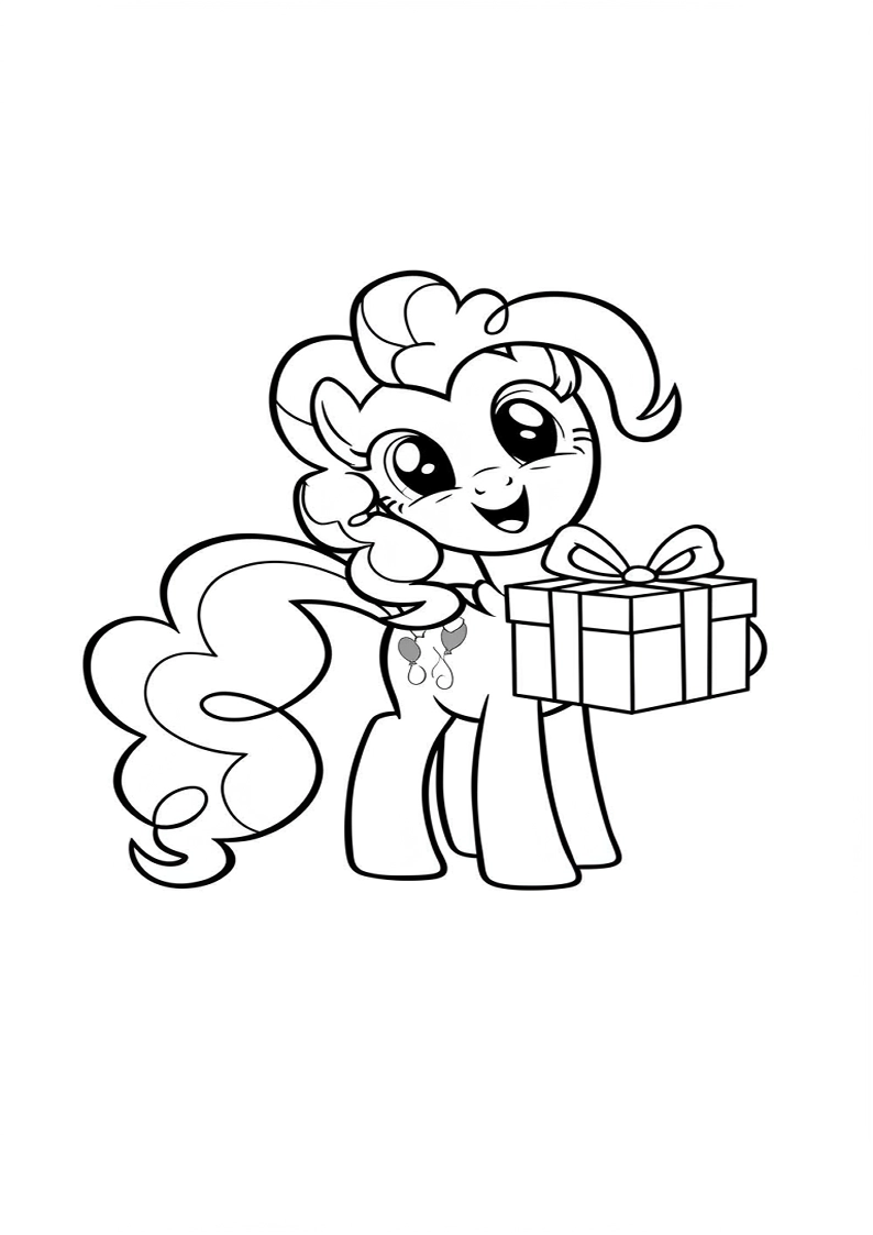Free Printable Pinkie Pie My Little Pony Coloring Pages 176