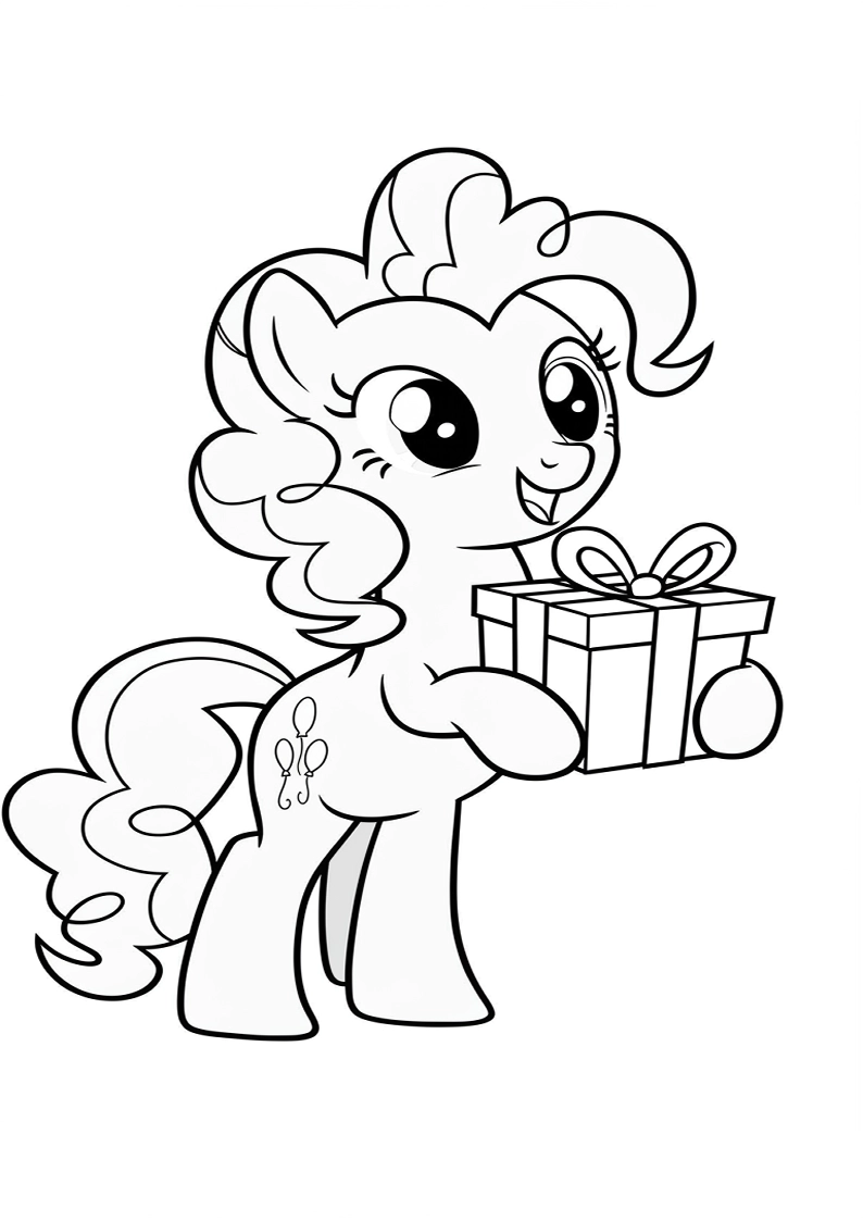 Free Printable Pinkie Pie My Little Pony Coloring Pages 179