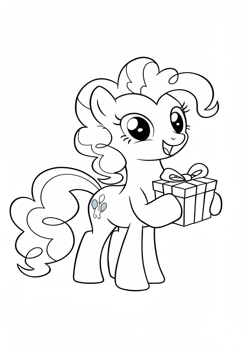 Free Printable Pinkie Pie My Little Pony Coloring Pages 180