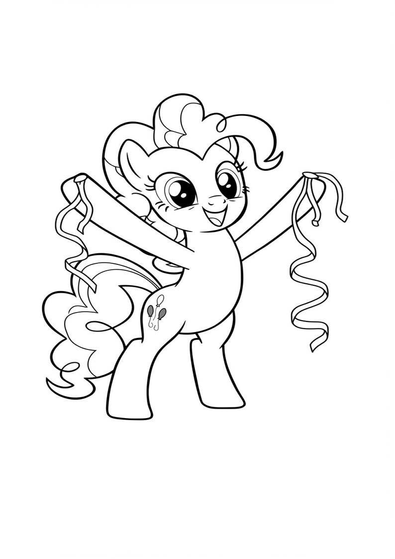Free Printable Pinkie Pie My Little Pony Coloring Pages 182