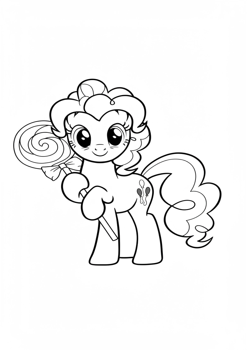 Free Printable Pinkie Pie My Little Pony Coloring Pages 184