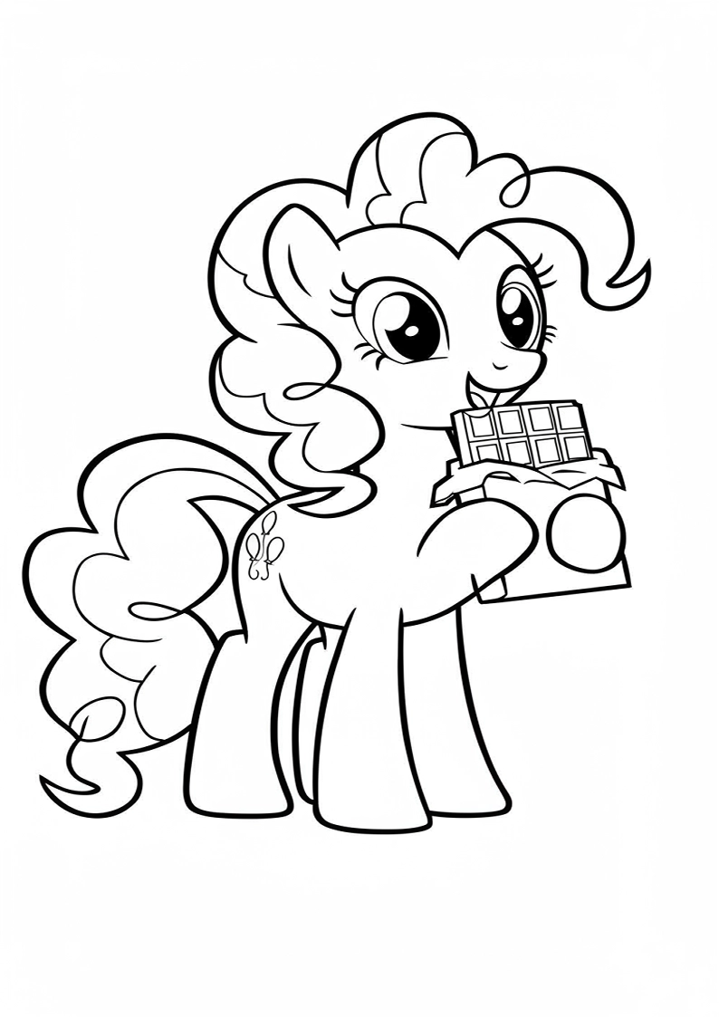 Free Printable Pinkie Pie My Little Pony Coloring Pages 186