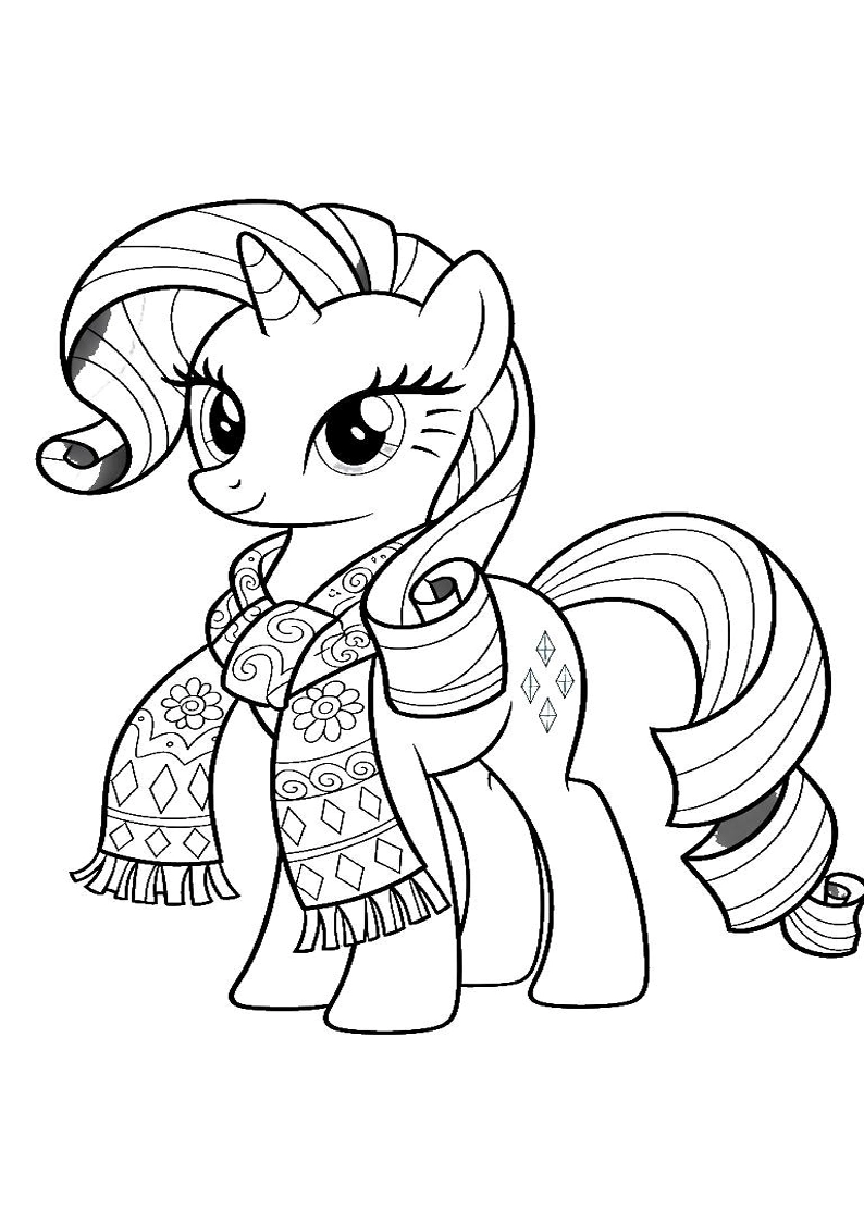 Free Printable Rarity My Little Pony Coloring Pages 102