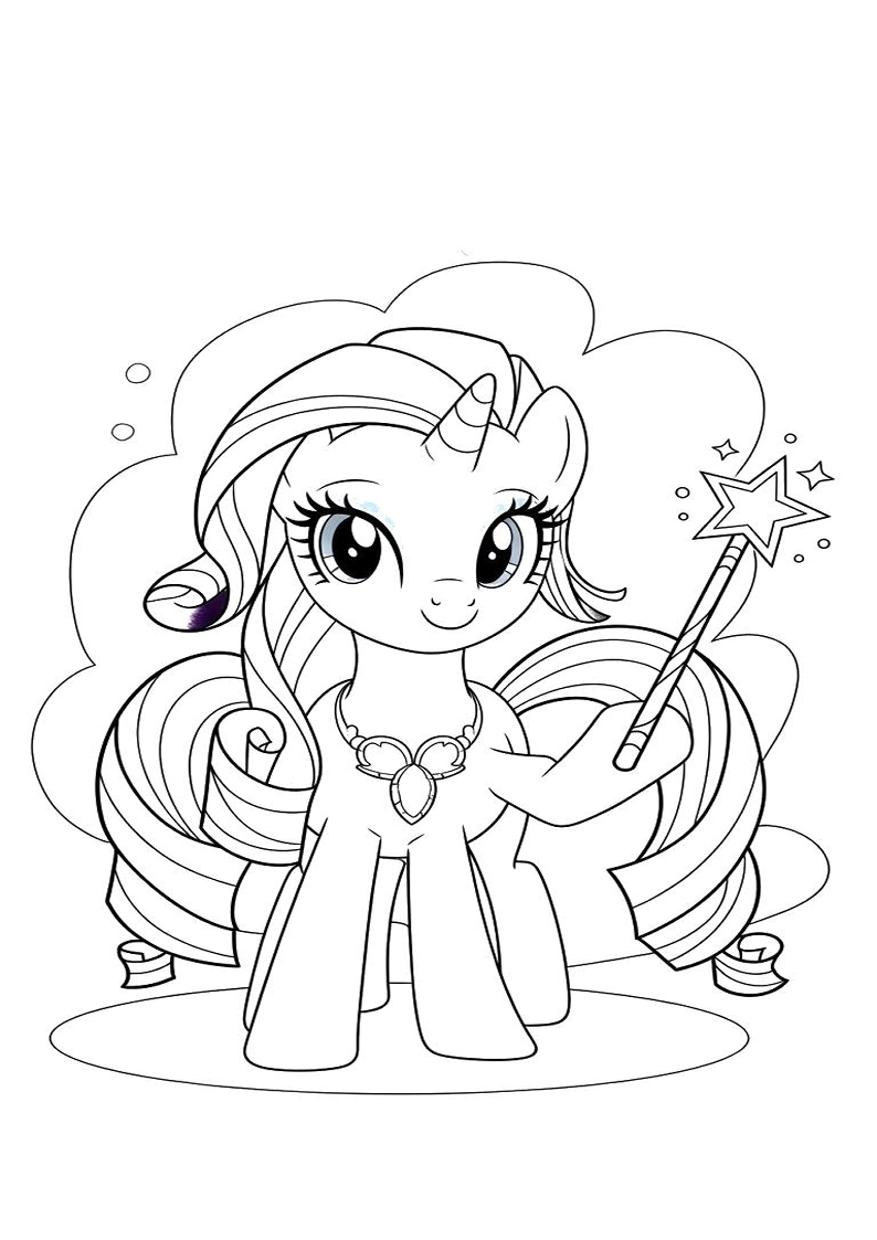 Free Printable Rarity My Little Pony Coloring Pages 88