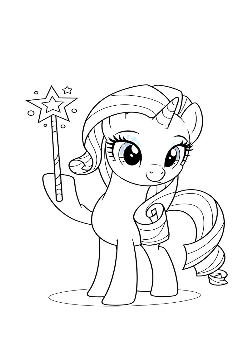 Free Printable Rarity My Little Pony Coloring Pages 89